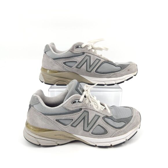New Balance 990 Shoes Women Size 7 2A Gray Leather W990GL4 Running Made in USA - Picture 1 of 9